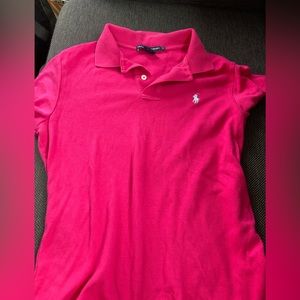 Ralph Lauren polo pink tee shirt in great condition size large